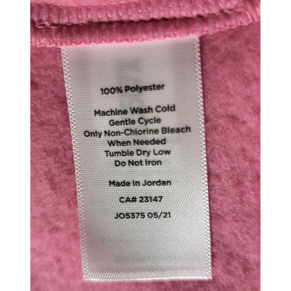 Talbots Womens Plus Petite 3XP Microfleece Funnel Neck Pullover Sweater New Pink - Picture 4 of 8